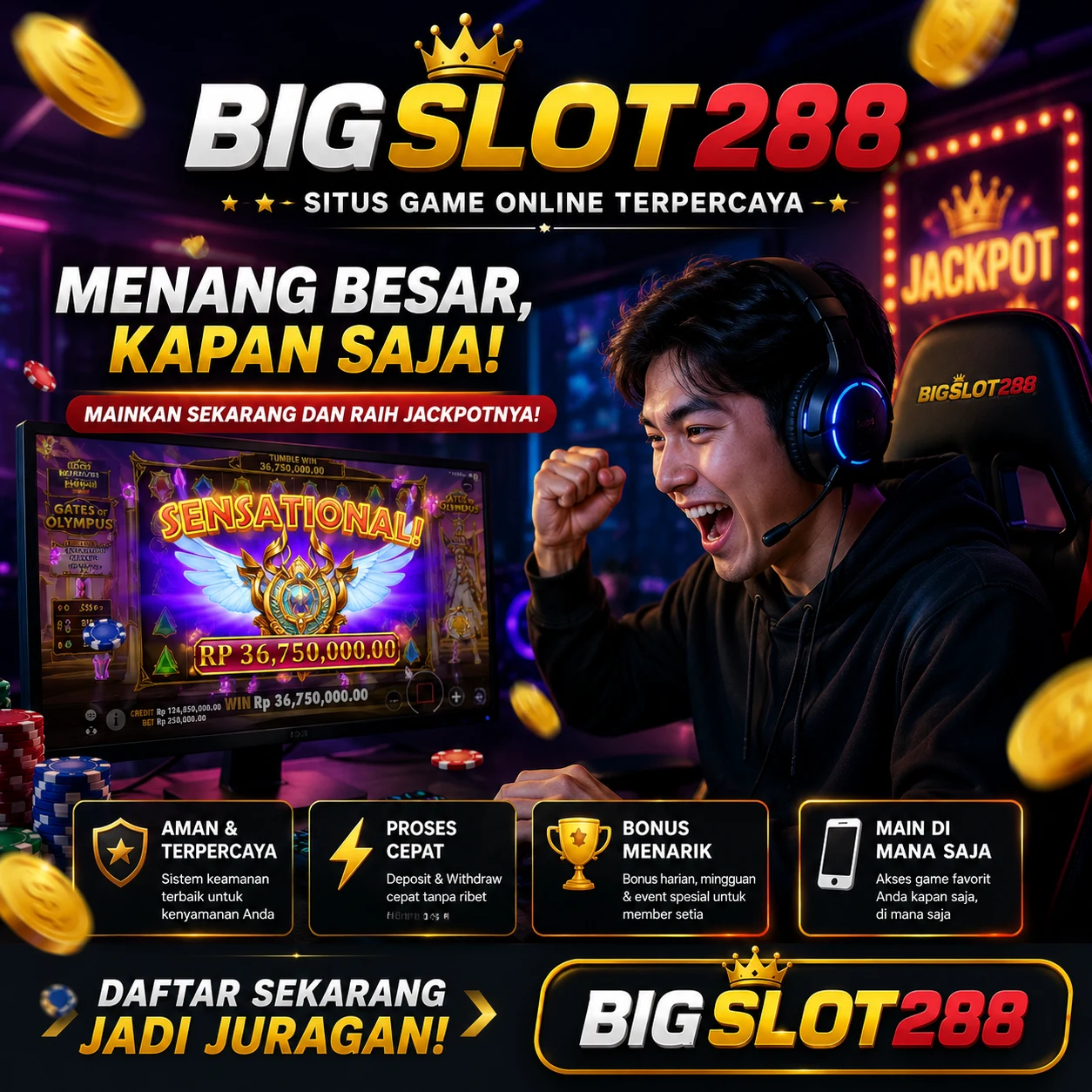 BIGSLOT288 Platform Game Online Seru dengan Akses Cepat dan Stabil
